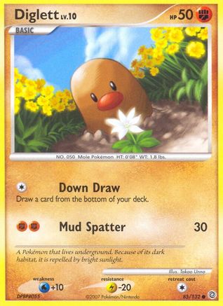 Diglett 085/132  - Reverse Holofoil Secret Wonders
