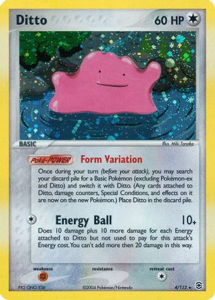Ditto 004/112 - Holofoil FireRed & LeafGreen