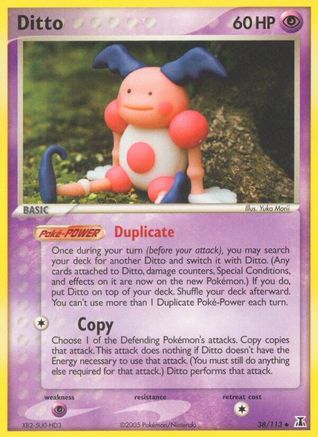 Ditto (Mr. Mime) 038/113 - Reverse Holofoil Delta Species