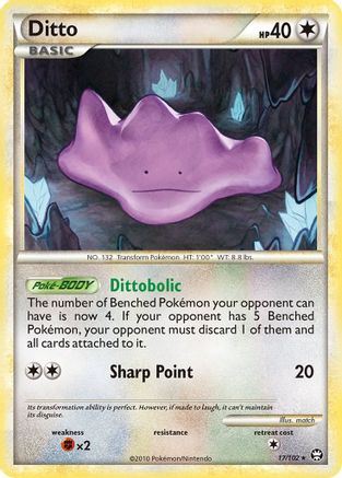 Ditto 017/102  - Reverse Holofoil Triumphant