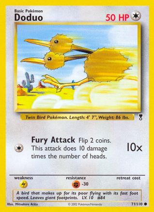 Doduo 071/110 - Reverse Holofoil Legendary Collection