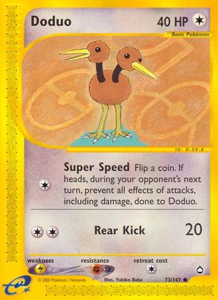 Doduo 073/147 - Reverse Holofoil Aquapolis