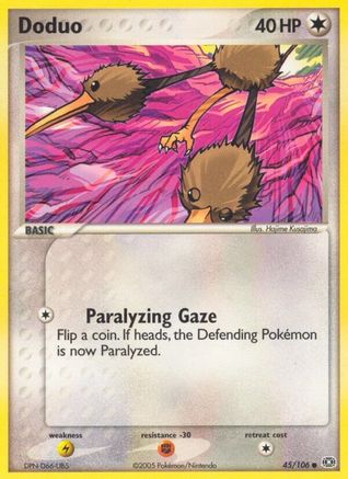 Doduo 045/106 - Reverse Holofoil Emerald