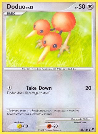Doduo 102/147  - Reverse Holofoil Supreme Victors