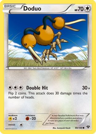Doduo 098/146  - Reverse Holofoil XY Base Set