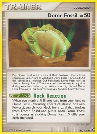 Dome Fossil 089/100  - Reverse Holofoil Majestic Dawn