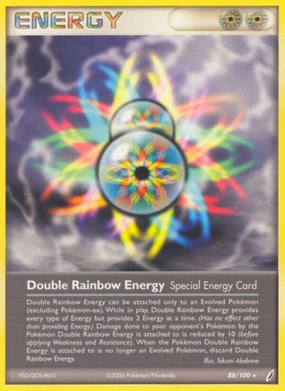Double Rainbow Energy 088/100 - Reverse Holofoil Crystal Guardians