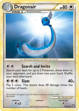 Dragonair 032/102  - Reverse Holofoil Triumphant