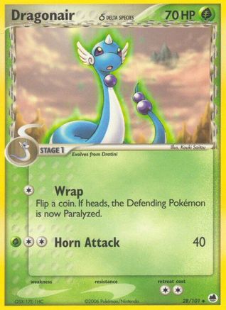 Dragonair (Delta Species) 028/101 - Reverse Holofoil Dragon Frontiers