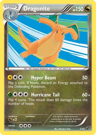 Dragonite 005/20  - Holofoil Dragon Vault