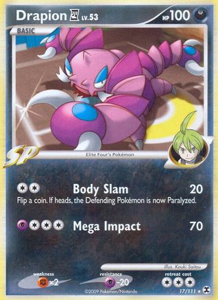 Drapion E4 017/111  - Reverse Holofoil Rising Rivals