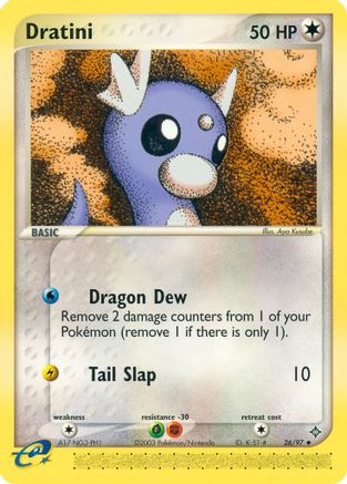Dratini 026/97 - Reverse Holofoil Dragon