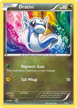 Dratini 002/20  - Holofoil Dragon Vault