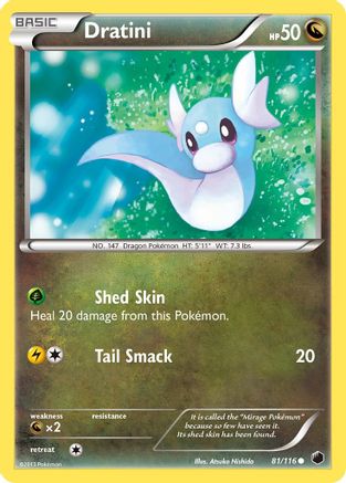 Dratini 081/116  - Reverse Holofoil Plasma Freeze
