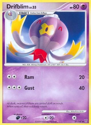 Drifblim 057/147  - Reverse Holofoil Supreme Victors