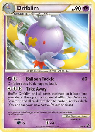 Drifblim 012/90 - Reverse Holofoil Undaunted