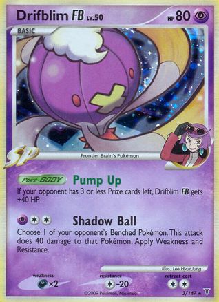 Drifblim FB 003/147  - Holofoil Supreme Victors