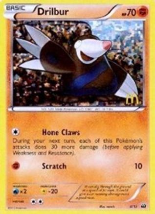 Drilbur 008/12  - Holofoil McDonalds Promos 2012