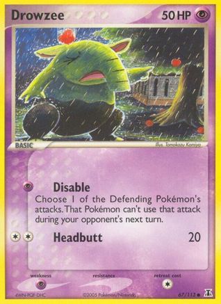 Drowzee 067/113 - Reverse Holofoil Delta Species