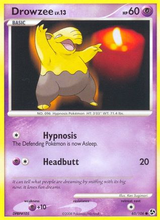 Drowzee 065/106  - Reverse Holofoil Great Encounters