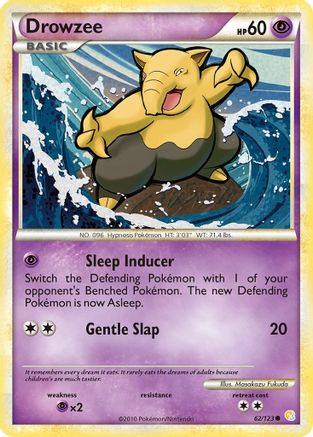 Drowzee 062/123  - Reverse Holofoil HeartGold SoulSilver