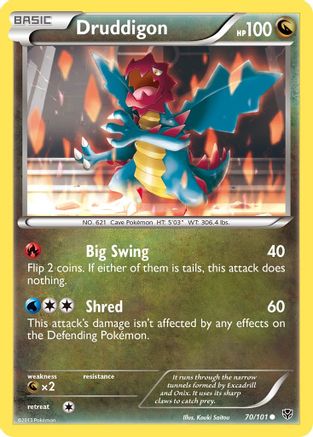 Druddigon 070/101  - Reverse Holofoil Plasma Blast