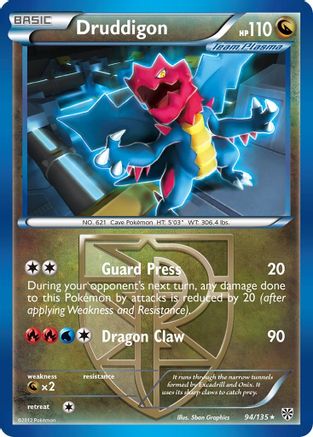 Druddigon (Team Plasma) 094/135  - Reverse Holofoil Plasma Storm