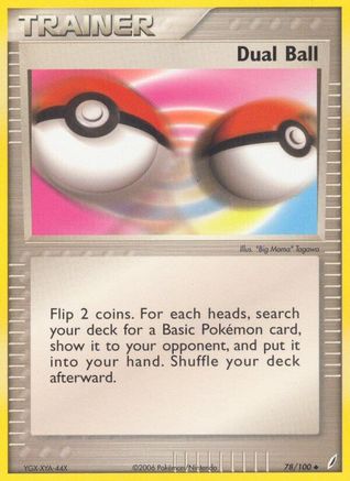 Dual Ball 078/100 - Reverse Holofoil Crystal Guardians
