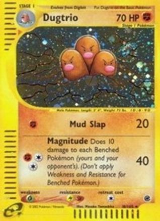 Dugtrio 010/165 - Reverse Holofoil Expedition