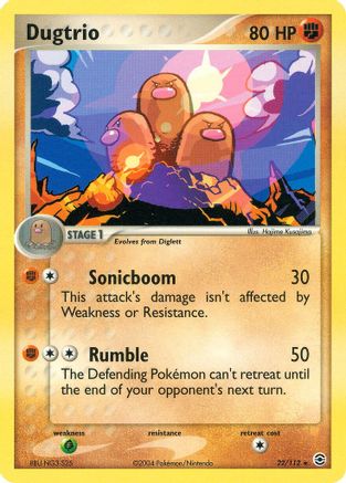 Dugtrio 022/112 FireRed & LeafGreen