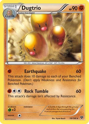 Dugtrio 059/146  XY Base Set