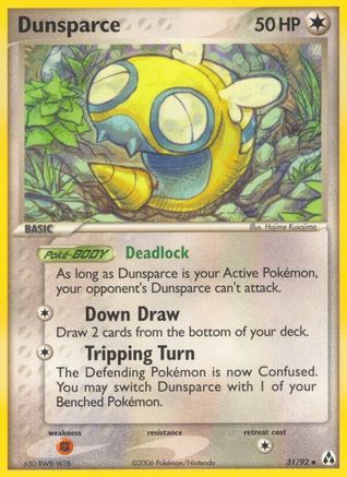 Dunsparce 031/92 - Reverse Holofoil Legend Maker