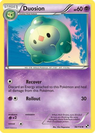 Duosion 056/114  - Reverse Holofoil Black and White
