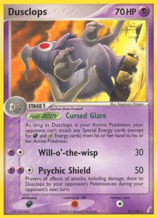 Dusclops 017/100 - Reverse Holofoil Crystal Guardians