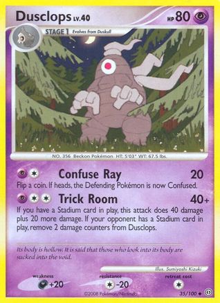 Dusclops 035/100  - Reverse Holofoil Stormfront