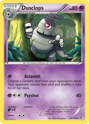 Dusclops 062/149  - Reverse Holofoil Boundaries Crossed