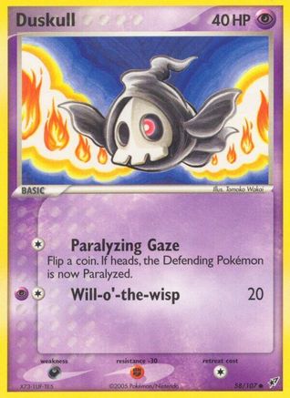 Duskull 058/107 - Reverse Holofoil Deoxys