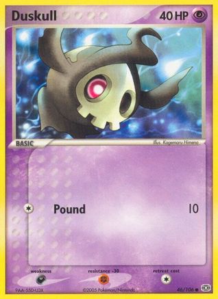 Duskull 046/106 - Reverse Holofoil Emerald