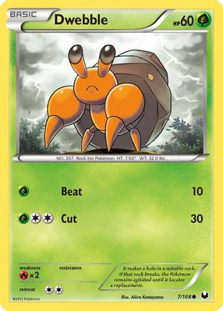 Dwebble 007/108 - Reverse Holofoil Dark Explorers