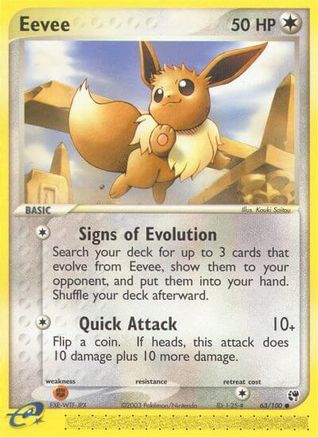 Eevee 063/100 - Reverse Holofoil Sandstorm