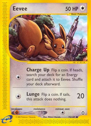 Eevee 075/147 - Reverse Holofoil Aquapolis