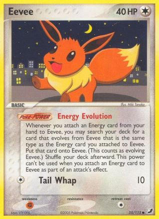 Eevee 055/115 - Reverse Holofoil Unseen Forces