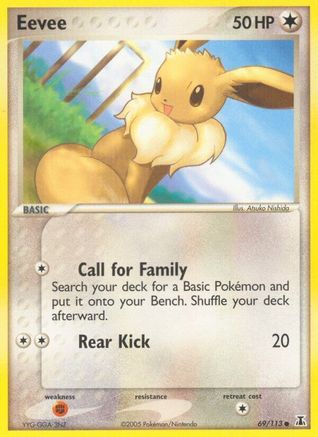Eevee 069/113 - Reverse Holofoil Delta Species