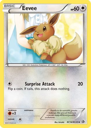 Eevee RC14/RC25  - Holofoil Legendary Treasures Radiant Collection