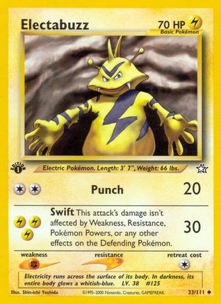 Electabuzz 033/111 - 1st Edition Neo Genesis