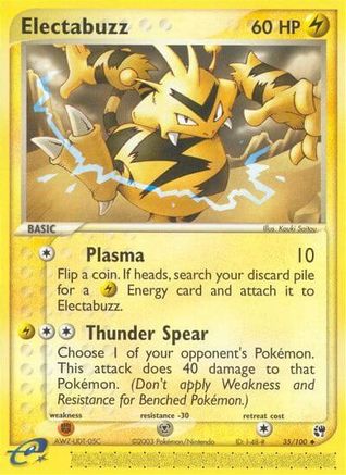 Electabuzz 035/100 - Reverse Holofoil Sandstorm