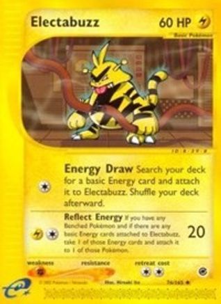 Electabuzz 076/165 - Reverse Holofoil Expedition