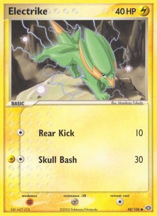 Electrike 048/106 - Reverse Holofoil Emerald