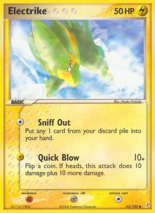 Electrike 052/100 - Reverse Holofoil Crystal Guardians
