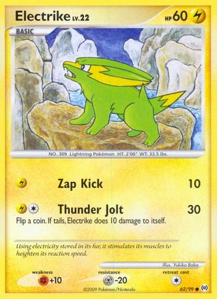 Electrike 062/99  - Reverse Holofoil Arceus